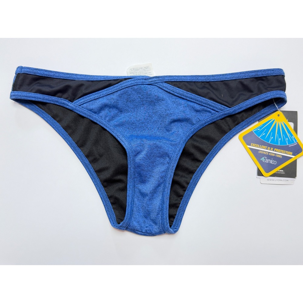 Rip Curl Mirage Surfers Bikini Bottoms Blue Black Xtra Life Lycra Medium New